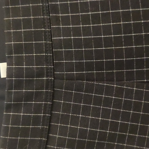 MAX STUDIO PullOn Black Checkered Boot Cut Pants - Picture 2 of 10